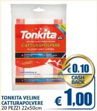 Tonkita Veline Catturapolvere 20 pezzi 22x50cm