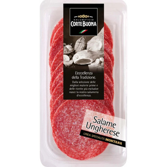 Qui Discount Salame ungherese affettato vaschetta cortebuona 150 gr offerta