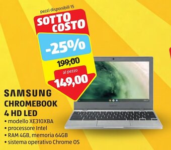 SAMSUNG CHROMEBOOK 4 HD LED