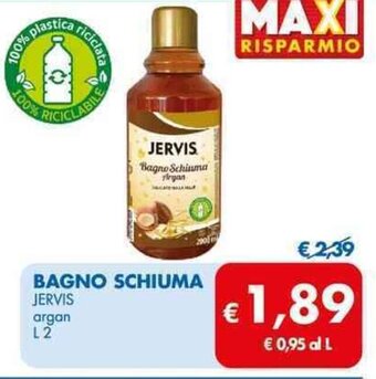 MD Discount BAGNO SCHIUMA JERVIS argan L 2 offerta
