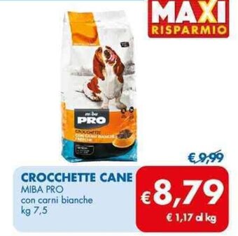 MD Discount CROCCHETTE CANE MIBA PRO con carni bianche kg 7,5 offerta