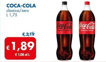MD Discount COCA-COLA classica/zero L 1,75 offerta