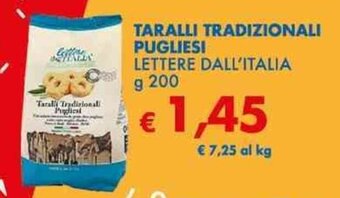 MD Discount TARALLI TRADIZIONALI PUGLIESI LETTERE DALL'ITALIA g 200 offerta