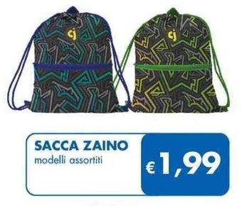 SACCA ZAINO modelli assortiti