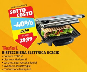 ALDI Tefal BISTECCHIERA ELETTRICA GC241D offerta