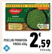 Conad Margherita Findus pisellini primavera offerta
