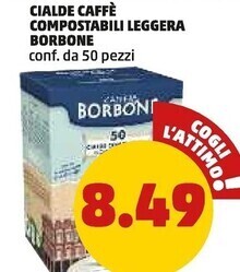 PENNY Caffe borbone cialde caffe compostabili leggera offerta