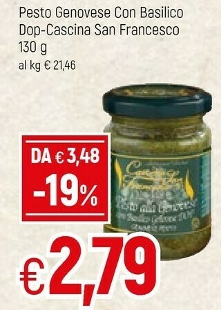Famila San francesco Pesto offerta