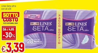 Famila Lines Seta Ultra Con Ali offerta