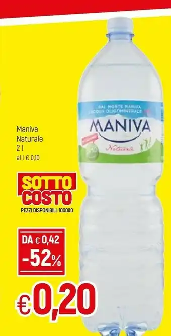 Famila Maniva Acqua offerta