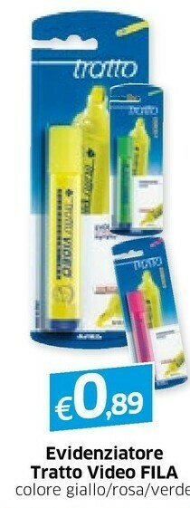 Famila FILA 1 Evidenziatore Tratto Video Arancio offerta