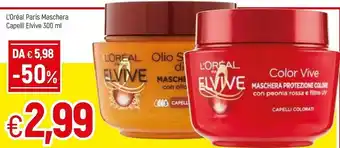 Famila L'Oreal Paris Maschera Capelli Elvive offerta