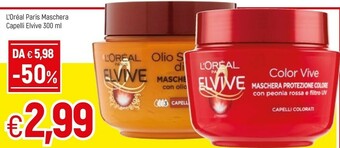 Famila L'Oreal Paris Maschera Capelli Elvive offerta