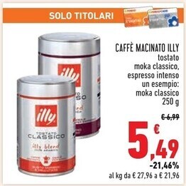 Conad Superstore Illy caffè macinato offerta