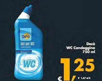 Gourmet Déco Deco wc candeggina offerta