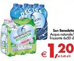Gourmet Déco San benedetto acqua naturale offerta