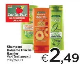 Crai Garnier shampoo offerta
