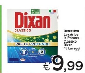 Crai Dixan detersivo lavatrice in polvere classico offerta