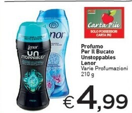 Crai Lenor profumo per il bucato unstoppables offerta