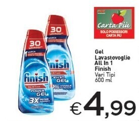 Crai Finish gel lavastoviglie all in 1 offerta