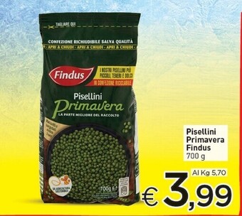 Crai Findus piselli primavera offerta