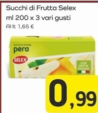 Famila Superstore Selex succhi di frutta offerta