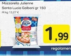 Famila Superstore Galbani mozzarella julienne santa lucia offerta