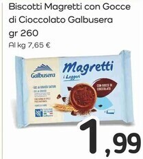 Famila Superstore Galbusera biscotti magretti con gocce di cioccolato offerta