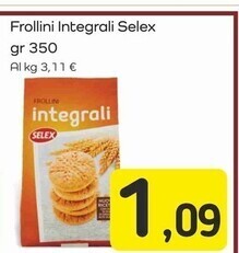 Famila Superstore Selex frollini integrali offerta