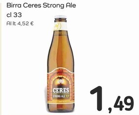 Famila Superstore Ceres birra strong ale offerta