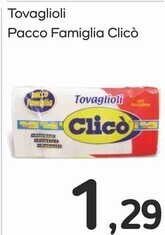 Clicò tovaglioli pacco famiglia