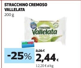 Coop Vallelata stracchino cremoso offerta