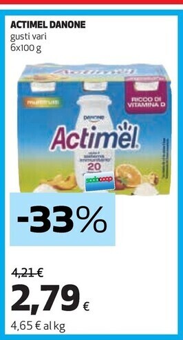 Coop Danone actimel offerta