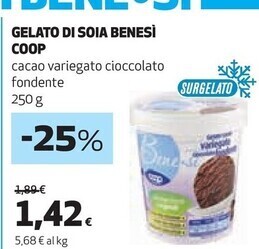 Coop Bene si coop gelato di soia offerta
