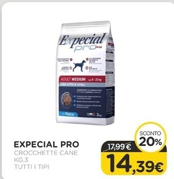 Arcaplanet Expecial pro - crocchette cane kg. 3 tutti i tipi offerta