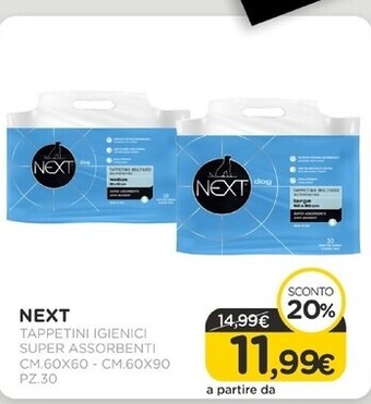 Next - tappetini igienici super assorbenti cm.60x60, cm.60x90 pz.30