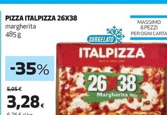 Coop Italpizza pizza 26x38 offerta