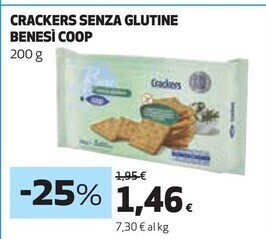 Coop Bene si coop crackers senza glutine offerta