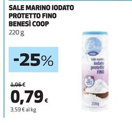 Coop Bene si coop sale marino iodato protetto fino offerta