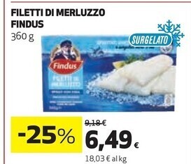 Findus filetti di merluzzo