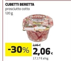Coop Beretta cubetti offerta