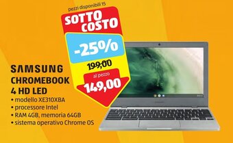 ALDI SAMSUNG CHROMEBOOK 4 HD LED offerta