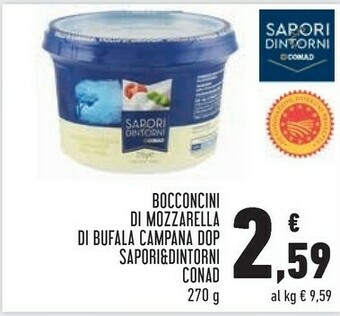 Conad City Bocconcini Di Mozzarella Di Bufala Campana Dop offerta