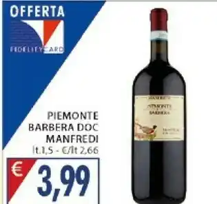 Mercatò Manfredi Piemonte Barbera DOC offerta