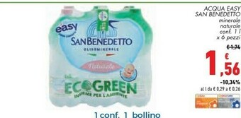 Conad San Benedetto Acqua Minerale Naturale offerta