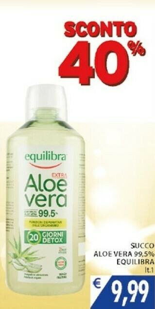 Mercatò Equilibra Succo Aloe Vera 99.5% 1000ml offerta