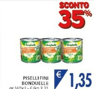 Mercatò Bonduelle Piselli Fini offerta