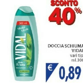Mercatò Vidal Doccia Schiuma offerta