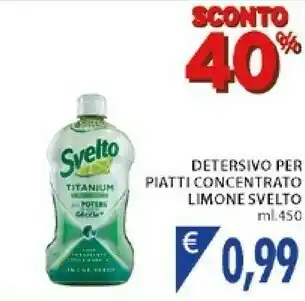 Mercatò Local Svelto 8710847990755 Detersivo Per Piatti Gel 450 Ml offerta