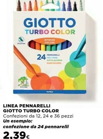 Coop Giotto Turbo Color Multicolore 12pezzo(i) offerta